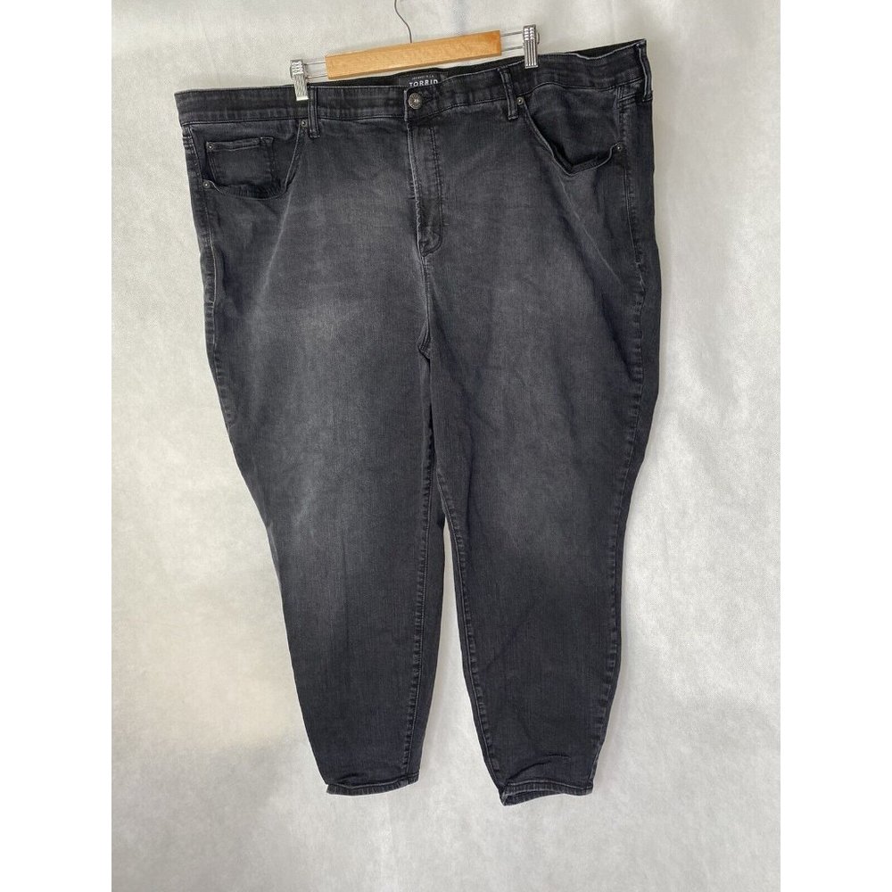 Torrid Women's Sky High Skinny Jean Premium Stretch Washed Black Size 30R